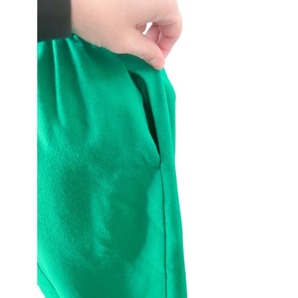 Vintage NWT Boston Traveler Green Wool Pleated Midi Skirt | Size 10 - Picture 6 of 6